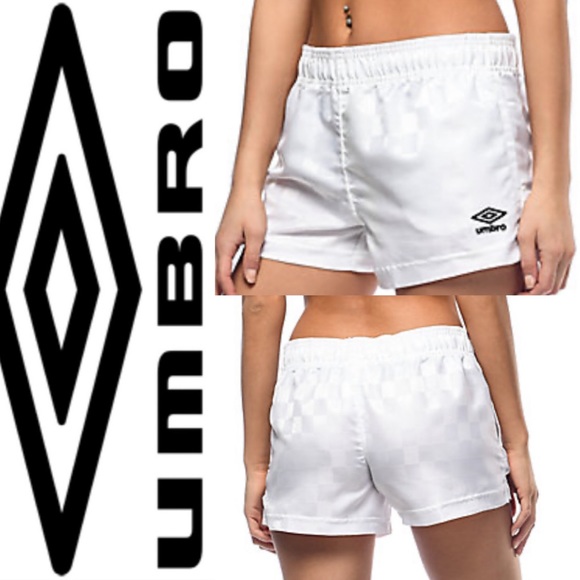 white umbro shorts
